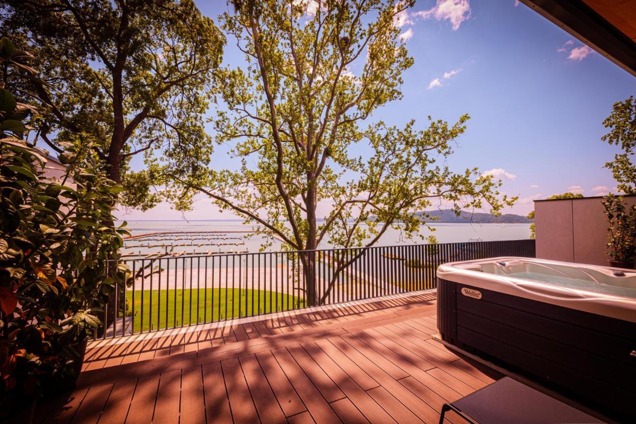 Lua Resort - Adults Only Балатонфюред Экстерьер фото View of the lake from the hotel